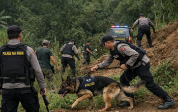 Polda Lampung Turunkan Anjing Pelacak, Buru Delapan Tahanan Kabur dari Polres Way Kanan